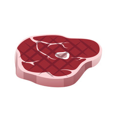 steak meat icon. editable vector.
