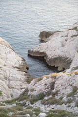 rocky coast of the sea, les calanques