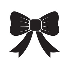 hair ribbon icon logo vector