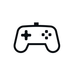 Joystick flat icon. Game controller.
