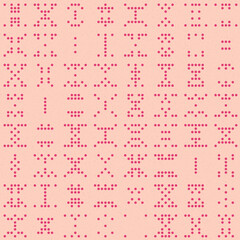 Abstract Color Halftone Dots generative art background illustration