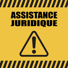 Obraz premium Logo assistance juridique.