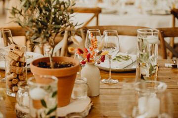 décoration de table de mariage provençale