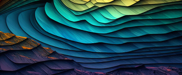 Obraz premium Beautiful colorful wave layers texture