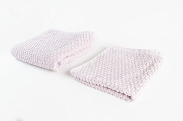 Toalla de mano  en fondo blanco