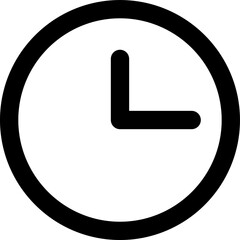 Clock time icon symbol vector