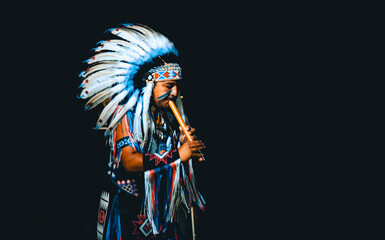 Exotic flaute singer