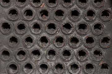 Old abandoned brick industrial building
