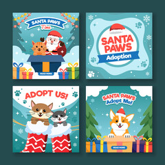 Santa Paws Social Media Template