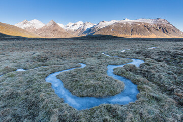Riverbed landscape, Iceland