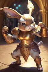 Female Bunny Rabbits Armored Fighter 