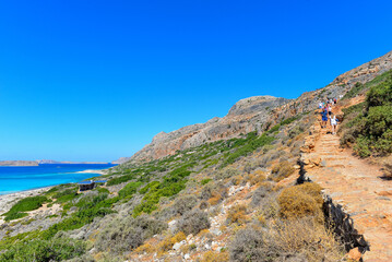 Berglandschaft auf der Halbinsel Gramvousa, Kreta (Griechenland)	

