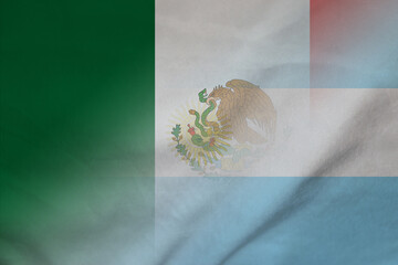Mexico and Argentina national flag international relations ARG MEX