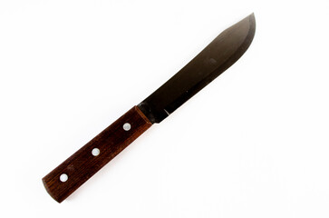 Cuchillo en fondo blanco