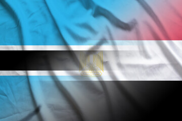 Botswana and Egypt official flag international relations EGY BWA