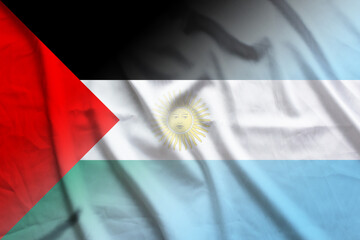 Palestinian National Authority and Argentina government flag international negotiation ARG PSE