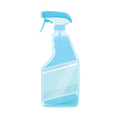 Cleaner vector illustration for cleaning supplies on white background. Cleaner is perfect for cleaning windows, mirrors, glass and more. Cleaning products spray bottles.
