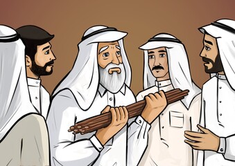 arbian shikh father and sons