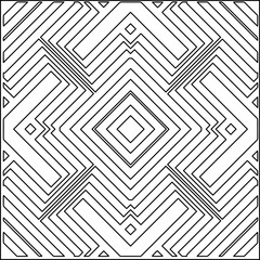 
Stylish texture with figures from lines.
Abstract geometric black and white pattern for web page, textures, card, poster, fabric, textile. Monochrome graphic repeating design. 