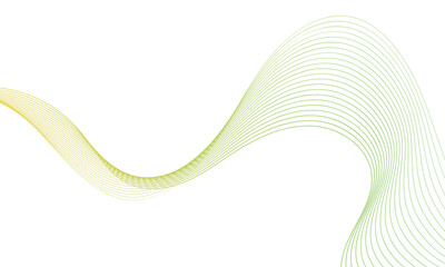 Abstract colorful wave element for design. Digital frequency track equalizer. Stylized line art background.Vector illustration.Wave with lines created using blend tool.Curved wavy line, smooth stripe