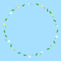 Vector illustration of floral frame.