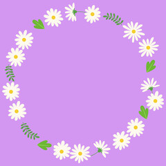 Vector illustration of floral frame.