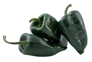 chile poblano crudo verde para chile relleno png