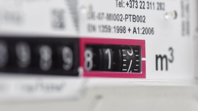 Timelapse view of the gas meter