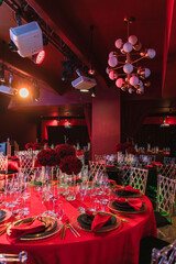 Wedding decor red