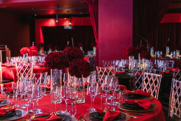 Wedding decor red