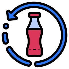 recycle plastic bottle illustration