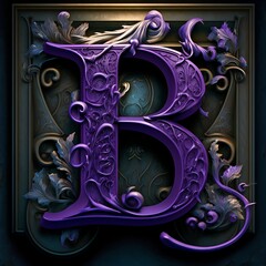 Letter B: Purple