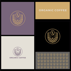 COFFEE LOGO DESING WIT invitation card 