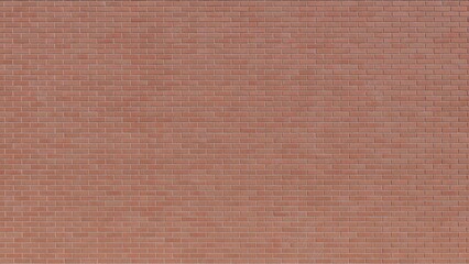 Brick wall. Old vintage brick wall pattern. Red brown bright brick wall panoramic background dark brick mud or soil natural