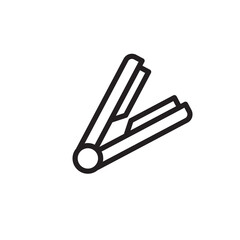 Obraz premium hair clamp vector for website symbol icon presentation