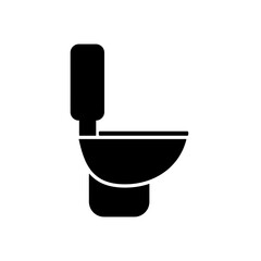 Toilet icon on white