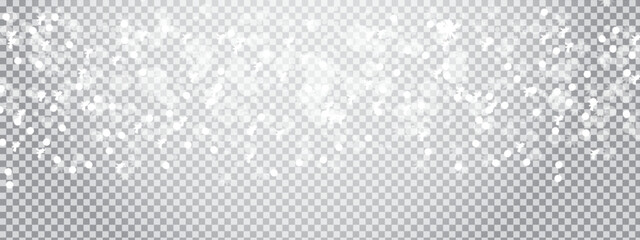 Abstract snowflakes on winter background from snowflakes blown white snowflakes flying in the air, Winter snow falling background with copy space. 