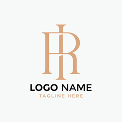  Clean and stylish logo forming the letter RI or IR templates.