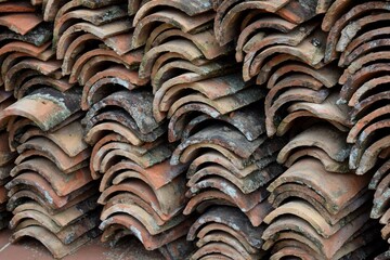 red roof tiles