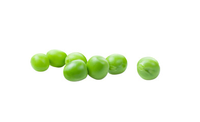 Green peas isolated on transparent png