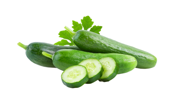 cucumber vegetable on transparent png