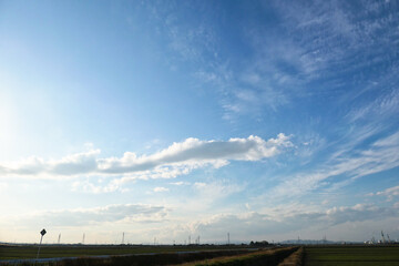 Obraz premium 青い空に白い雲