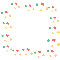 square border decorated with flowers