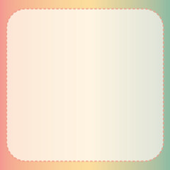 Square border decorated with gradient