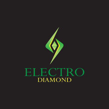 vector design elements for your company logo, electro diamond logo. modern logo design, business corporate template. diamond icon.