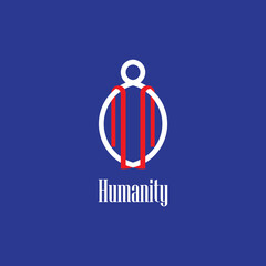 vector design elements for your company logo, humanity logo. modern logo design, business corporate template. humanity icon.