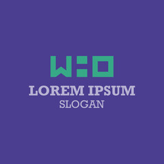 Obraz premium vector design elements for your company logo, who monogram logo. modern logo design, business corporate template. who icon.