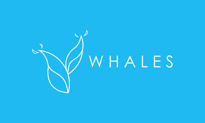 vector design elements for your company logo, whales logo. modern logo design, business corporate template. whales icon.
