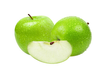Green Apple Isolated on transparent png