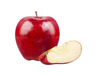 red apple on transparent png
